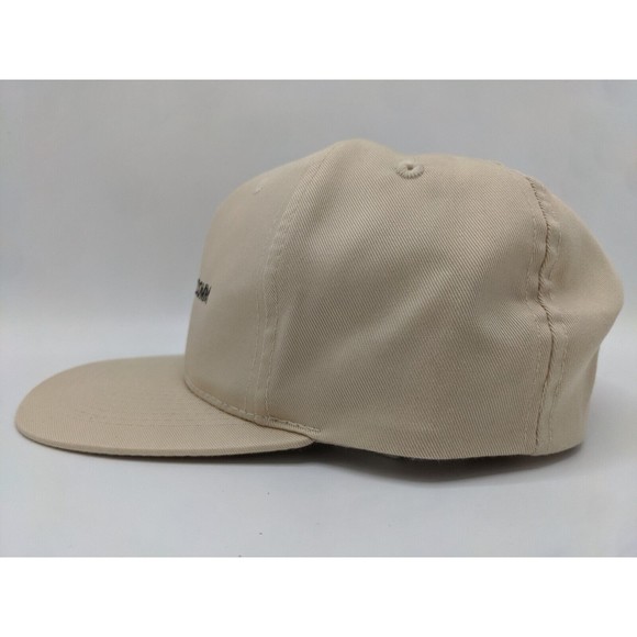 Bevcomm Embroidered Logo Snapback tan adjustable Otto Baseball Hat Cap - Picture 5 of 13